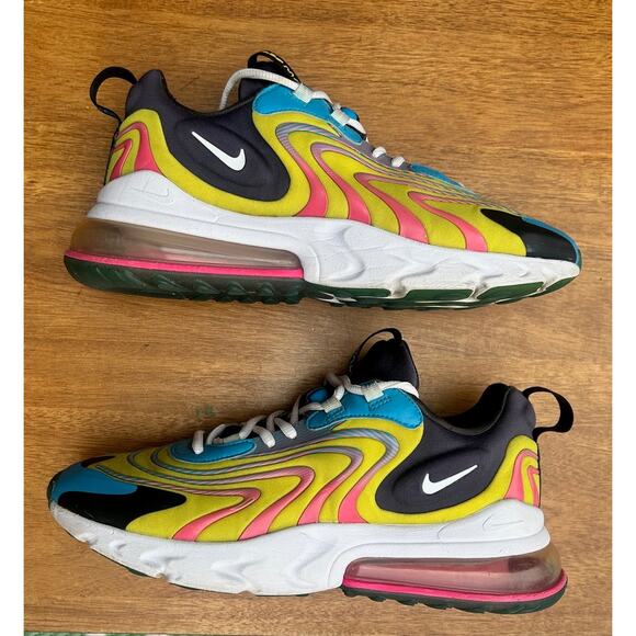 Nike Air Max 270 React ENG Sneakers Mens Size 10 Multi Color CD0113-400 - Picture 7 of 9